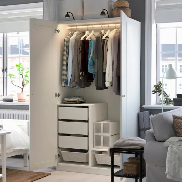 Dulap Ikea Pax/Gullaberg 100 x 60 x 201.2 / DSP / Alb photo 3