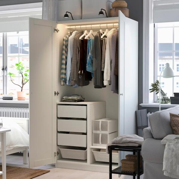 Dulap Ikea Pax/Gullaberg 100 x 60 x 201.2 / DSP / Alb photo 3