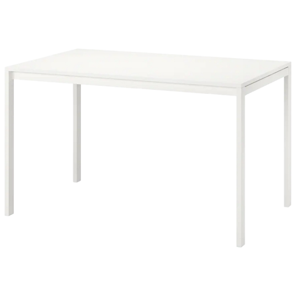 Обеденные стол со стульями Ikea Melltorp/Kattil/Knisa Прямоугольная / ДСП / Белый photo 2