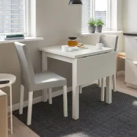 Set masă și scaune Ikea Nordviken/Kattil/Knisa Dreptunghiulară / PAL / White photo 6