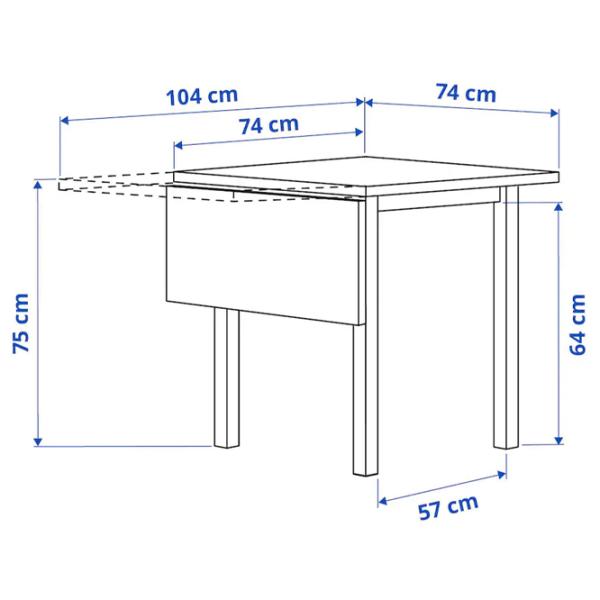 Set masă și scaune Ikea Nordviken/Kattil/Knisa Dreptunghiulară / PAL / White photo 10 Set masă și scaune Ikea Nordviken/Kattil/Knisa Dreptunghiulară / PAL / White photo 10