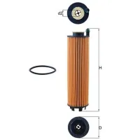 Filtru de ulei Mahle OX 1301D MHL-OX 1301D photo 5