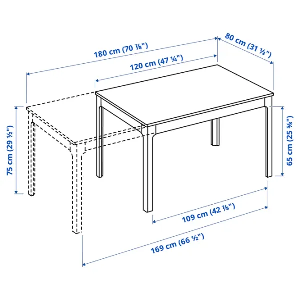 Обеденные стол со стульями Ikea Ekedalen/Bergmund/Orrsta Прямоугольная / ДСП / Белый photo 4