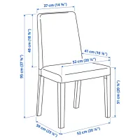 Set masă și scaune Ikea Ekedalen/Bergmund/Orrsta Dreptunghiulară / PAL / White photo 5