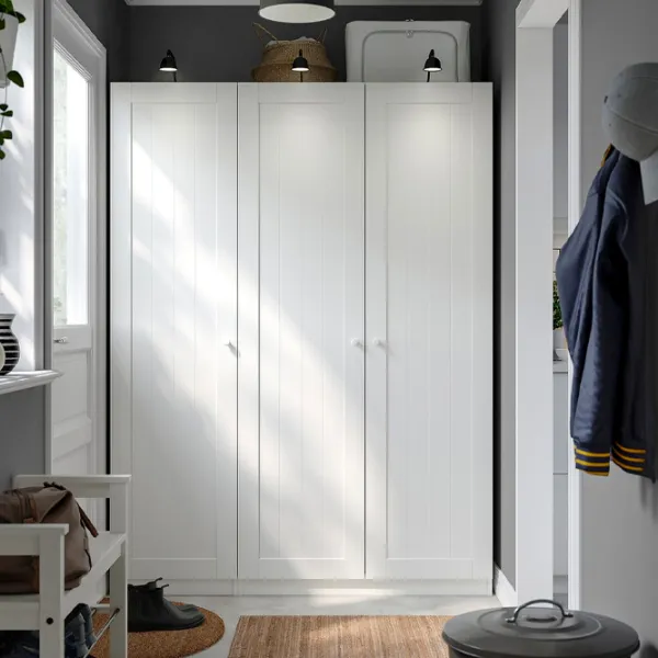 Шкаф Ikea Pax/Gullaberg 150 x 60см x 201.2 / ДСП / Белый photo 2