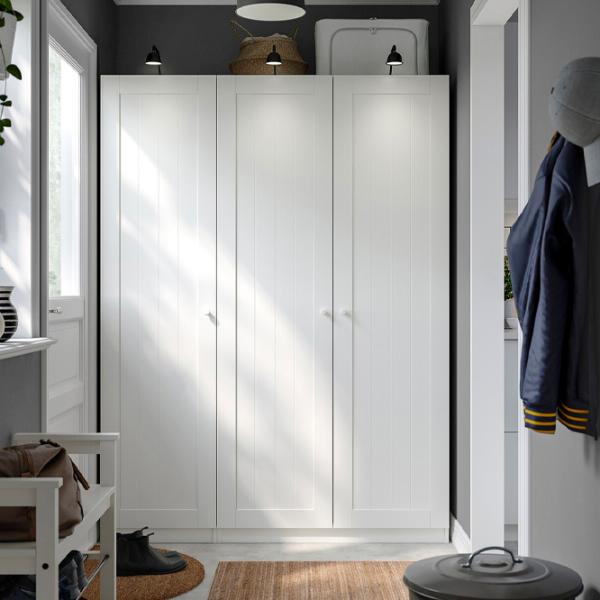 Шкаф Ikea Pax/Gullaberg 150 x 60см x 201.2 / ДСП / Белый photo 2