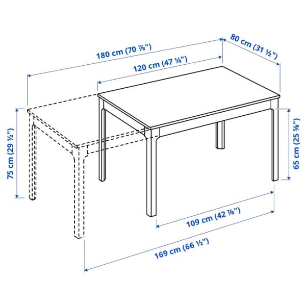 Обеденные стол со стульями Ikea Ekedalen/Lidas Прямоугольная / ДСП / Дуб photo 5