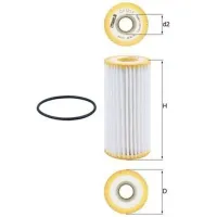 Масляный фильтр Mahle OX 1217D MHL-OX 1217D photo 5