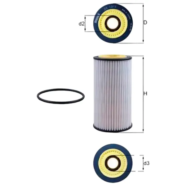 Масляный фильтр Mahle OX 1311D MHL-OX 1311D photo 2