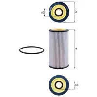 Масляный фильтр Mahle OX 1311D MHL-OX 1311D photo 2
