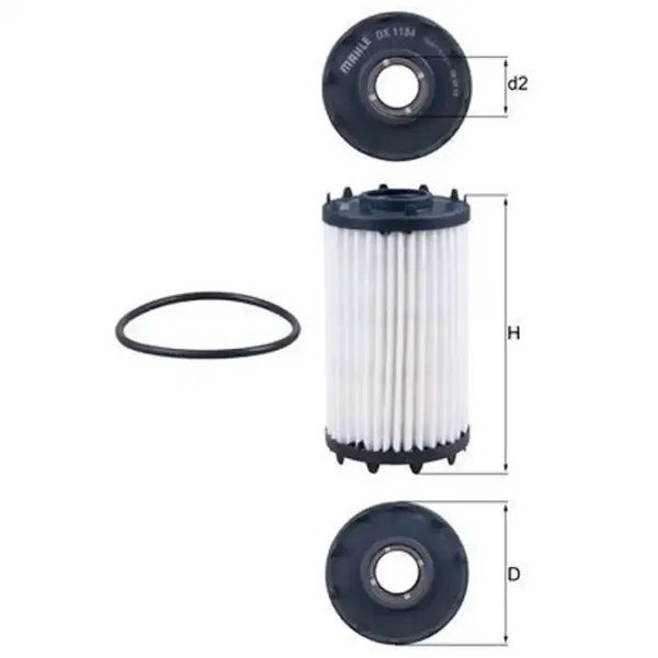Масляный фильтр Mahle OX 1184D MHL-OX 1184D photo 5