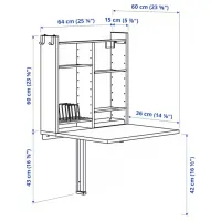 Set masă și scaune Ikea Norberg/Franklin Dreptunghiulară / PAL / White photo 10