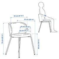 Set masă și scaune Ikea Ekedalen/Krylbo/Tonerud Dreptunghiulară / PAL / White photo 9