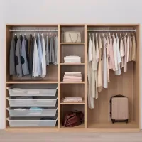 Шкаф Ikea Pax/Forsand 250 x 60см x 201.2 / ДСП / Имитация Состаренного Дуба photo 4