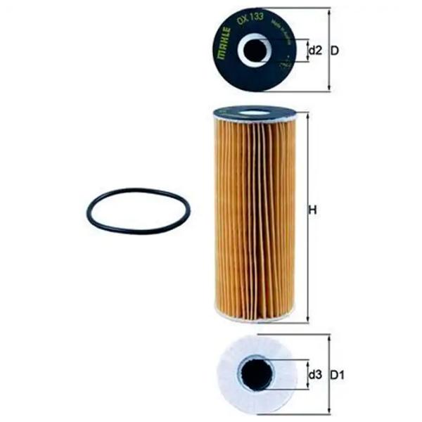 Масляный фильтр Mahle OX 133D MHL-OX 133D photo 5 Масляный фильтр Mahle OX 133D MHL-OX 133D photo 5