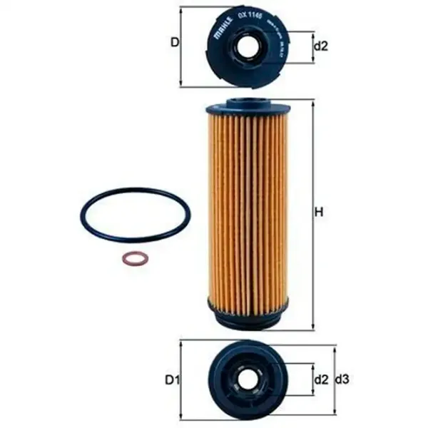 Масляный фильтр Mahle OX 1146D MHL-OX 1146D photo 5