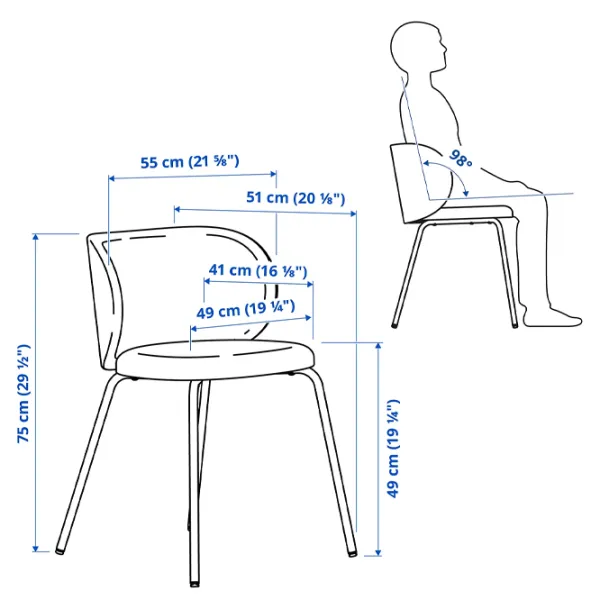 Обеденные стол со стульями Ikea Ekedalen/Krylbo/Tonerud Прямоугольная / ДСП / Тёмно-коричневый photo 8