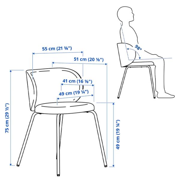Обеденные стол со стульями Ikea Ekedalen/Krylbo/Tonerud Прямоугольная / ДСП / Тёмно-коричневый photo 8