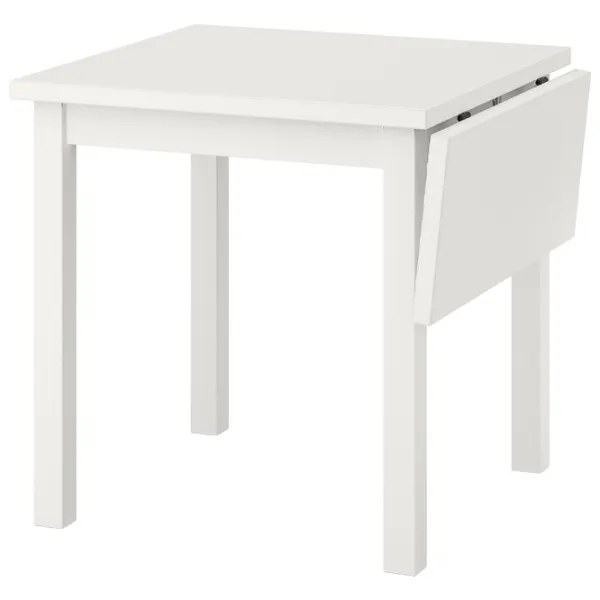 Обеденные стол со стульями Ikea Nordviken Прямоугольная / ДСП / Белый photo 2