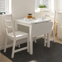 Set masă și scaune Ikea Nordviken Dreptunghiulară / PAL / White photo 6