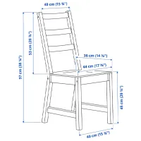 Set masă și scaune Ikea Nordviken Dreptunghiulară / PAL / White photo 7