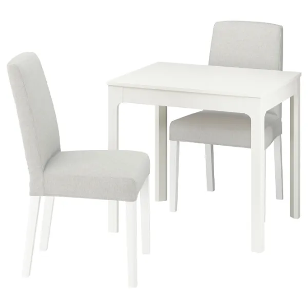 Set masă și scaune Ikea Ekedalen/Bergmund/Orrsta Dreptunghiulară / PAL / White photo 1