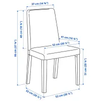 Set masă și scaune Ikea Ekedalen/Bergmund/Orrsta Dreptunghiulară / PAL / White photo 9