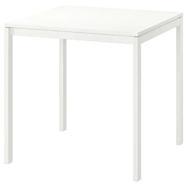 Обеденные стол со стульями Ikea Melltorp/Kattil/Knisa Квадратная / ДСП / Белый photo 2