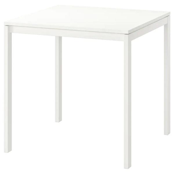 Обеденные стол со стульями Ikea Melltorp/Kattil/Knisa Квадратная / ДСП / Белый photo 2