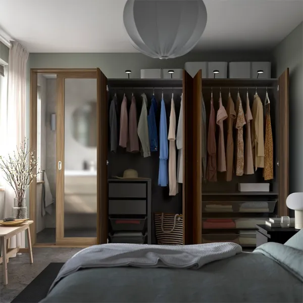 Dulap Ikea Pax/Storklinta 200 x 66 x 201.2 / DSP / Gri închis photo 3