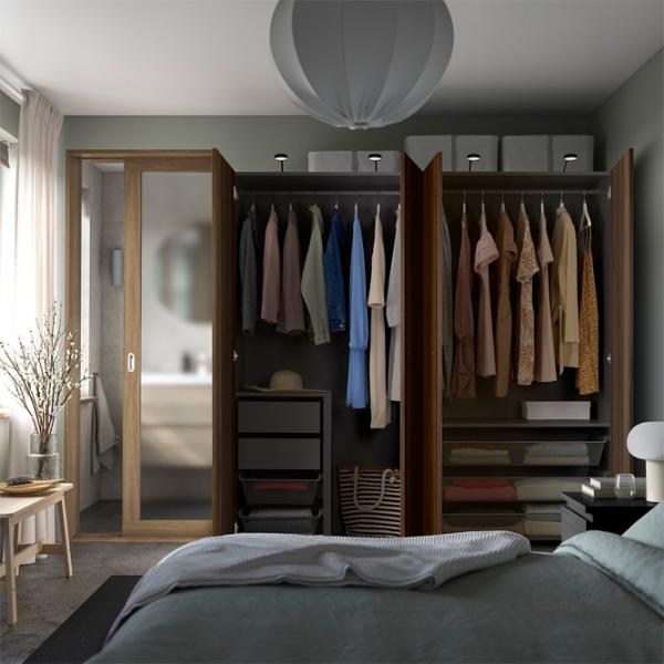 Dulap Ikea Pax/Storklinta 200 x 66 x 201.2 / DSP / Gri închis photo 3