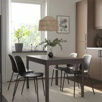 Set masă și scaune Ikea Ekedalen/Lidas Dreptunghiulară / PAL / Dark Brown photo 7