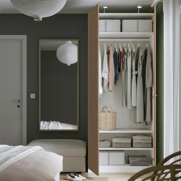 Шкаф Ikea Pax/Storklinta 100 x 60см x 236.4 / ДСП / Белый photo 5