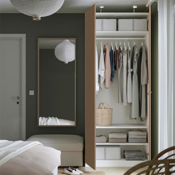 Шкаф Ikea Pax/Storklinta 100 x 60см x 236.4 / ДСП / Белый photo 5