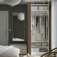 Dulap Ikea Pax/Storklinta 100 x 60 x 236.4 / DSP / Alb photo 5