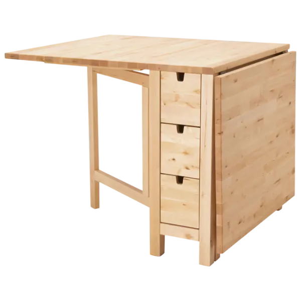 Set masă și scaune Ikea Norden/Teodores Dreptunghiulară / MDF / Birch veneer photo 2