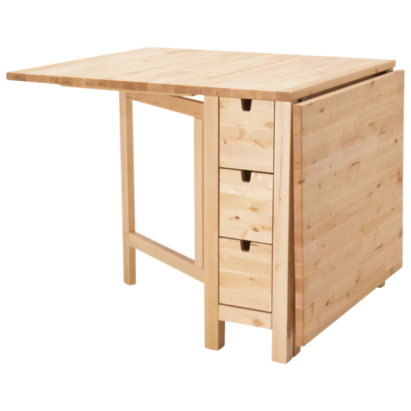 Set masă și scaune Ikea Norden/Teodores Dreptunghiulară / MDF / Birch veneer photo 2