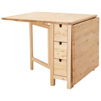 Обеденные стол со стульями Ikea Norden/Teodores Прямоугольная / МДФ / Березовый шпон photo 2