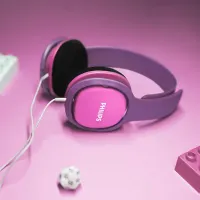 Căști Philips SHK2000 Purple Pink Cu fir/ Pentru copii photo 4