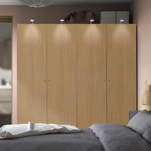 Шкаф Ikea Pax/Storklinta 200 x 60см x 201.2 / ДСП / Белый photo 2