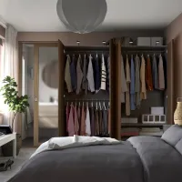 Шкаф Ikea Pax/Storklinta 200 x 60см x 201.2 / ДСП / Темно серый photo 2