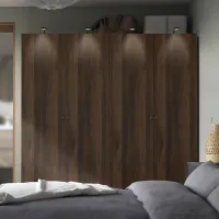 Шкаф Ikea Pax/Storklinta 200 x 60см x 201.2 / ДСП / Темно серый photo 3