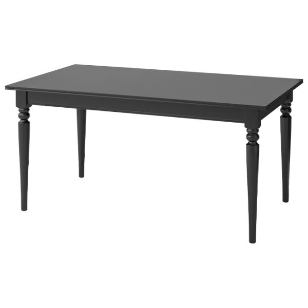 Обеденные стол со стульями Ikea Ingatorp/Ingolf Прямоугольная / ДСП / Черный photo 2 Обеденные стол со стульями Ikea Ingatorp/Ingolf Прямоугольная / ДСП / Черный photo 2