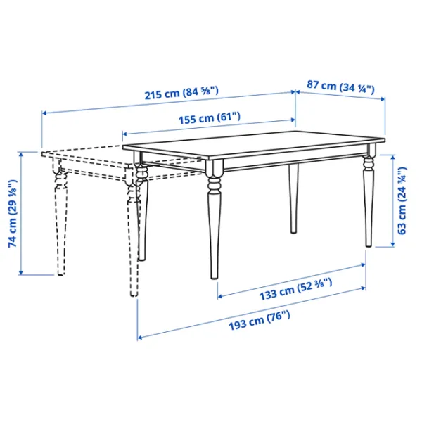Обеденные стол со стульями Ikea Ingatorp/Ingolf Прямоугольная / ДСП / Черный photo 9 Обеденные стол со стульями Ikea Ingatorp/Ingolf Прямоугольная / ДСП / Черный photo 9