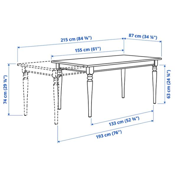Обеденные стол со стульями Ikea Ingatorp/Ingolf Прямоугольная / ДСП / Черный photo 9 Обеденные стол со стульями Ikea Ingatorp/Ingolf Прямоугольная / ДСП / Черный photo 9