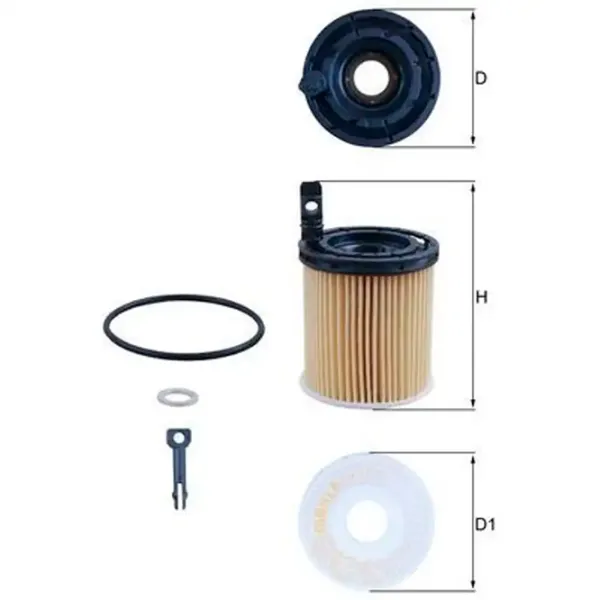 Масляный фильтр Mahle OX 1121D MHL-OX 1121D photo 5