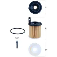 Масляный фильтр Mahle OX 1121D MHL-OX 1121D photo 5