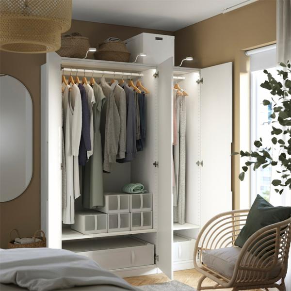 Dulap Ikea Pax/Tonstad 150 x 60 x 201.2 / DSP / Alb photo 5