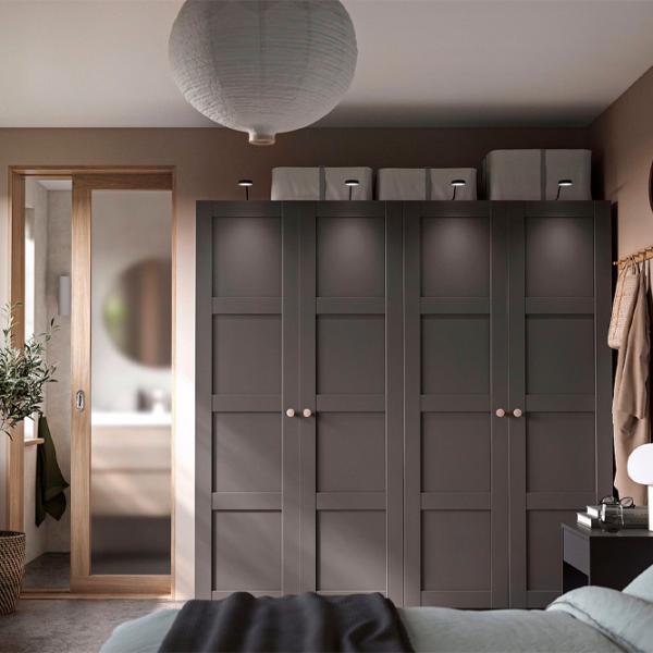 Dulap Ikea Pax/Bergsbo 200 x 60 x 201.2 / DSP / Gri închis photo 4