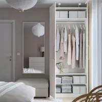 Шкаф Ikea Pax/Bergsbo 100 x 60см x 236.4 / ДСП / Белый photo 3